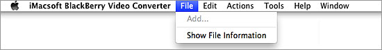 iMacsoft BlackBerry Video Converter for Mac