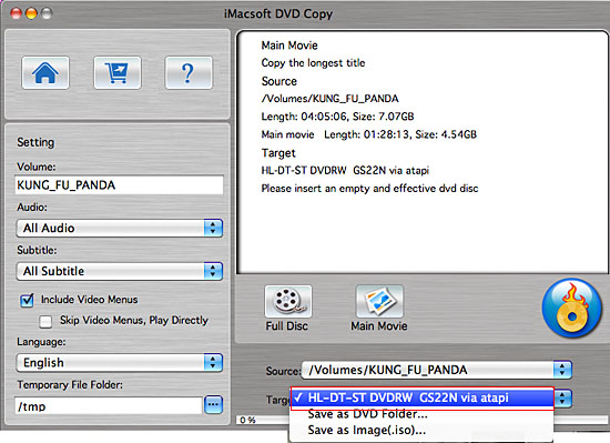 iMacsoft DVD Copy for Mac