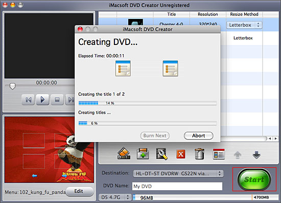 iMacsoft DVD Creator for Mac