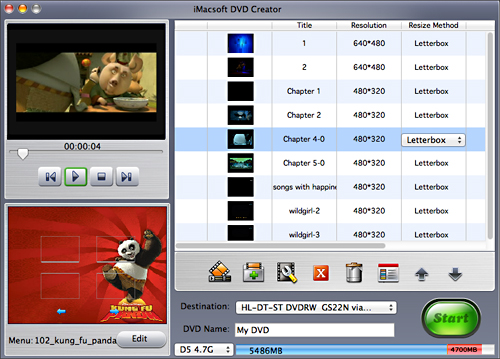 iMacsoft DVD Creator for Mac