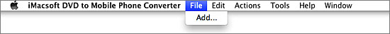 iMacsoft DVD to Mobile Phone Converter for Mac