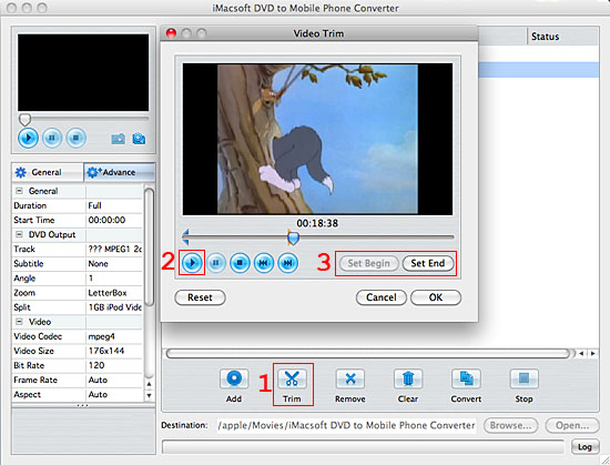 iMacsoft DVD to Mobile Phone Converter for Mac