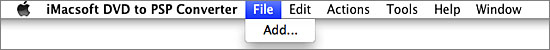 iMacsoft DVD to PSP Converter for Mac