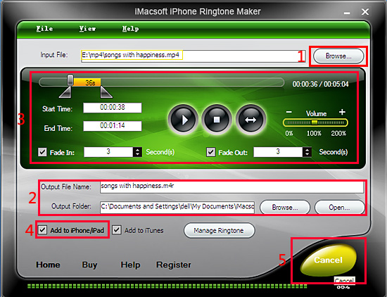 iMacsoft iPhone Ringtone Maker