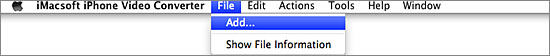 iMacsoft iPhone Video Converter for Mac