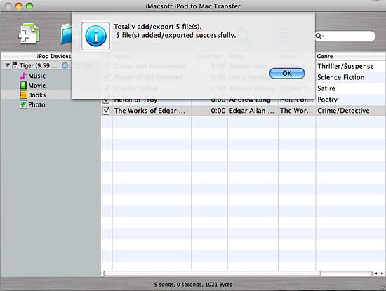 backup ipod epub