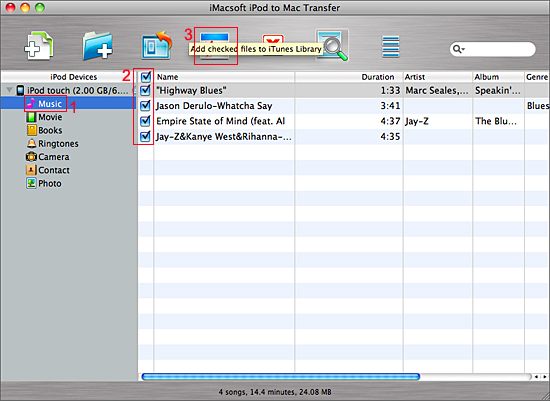 iMacsoft iPod to Mac Transfer