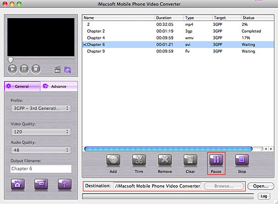 iMacsoft Mobile Phone Video Converter for Mac