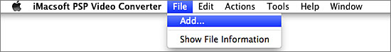 iMacsoft PSP Video Converter for Mac